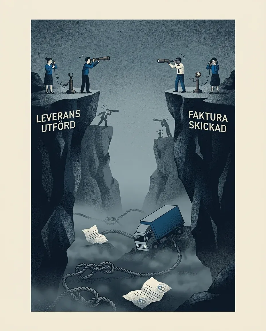 Representation of liquidity problems and paperwork in logistics