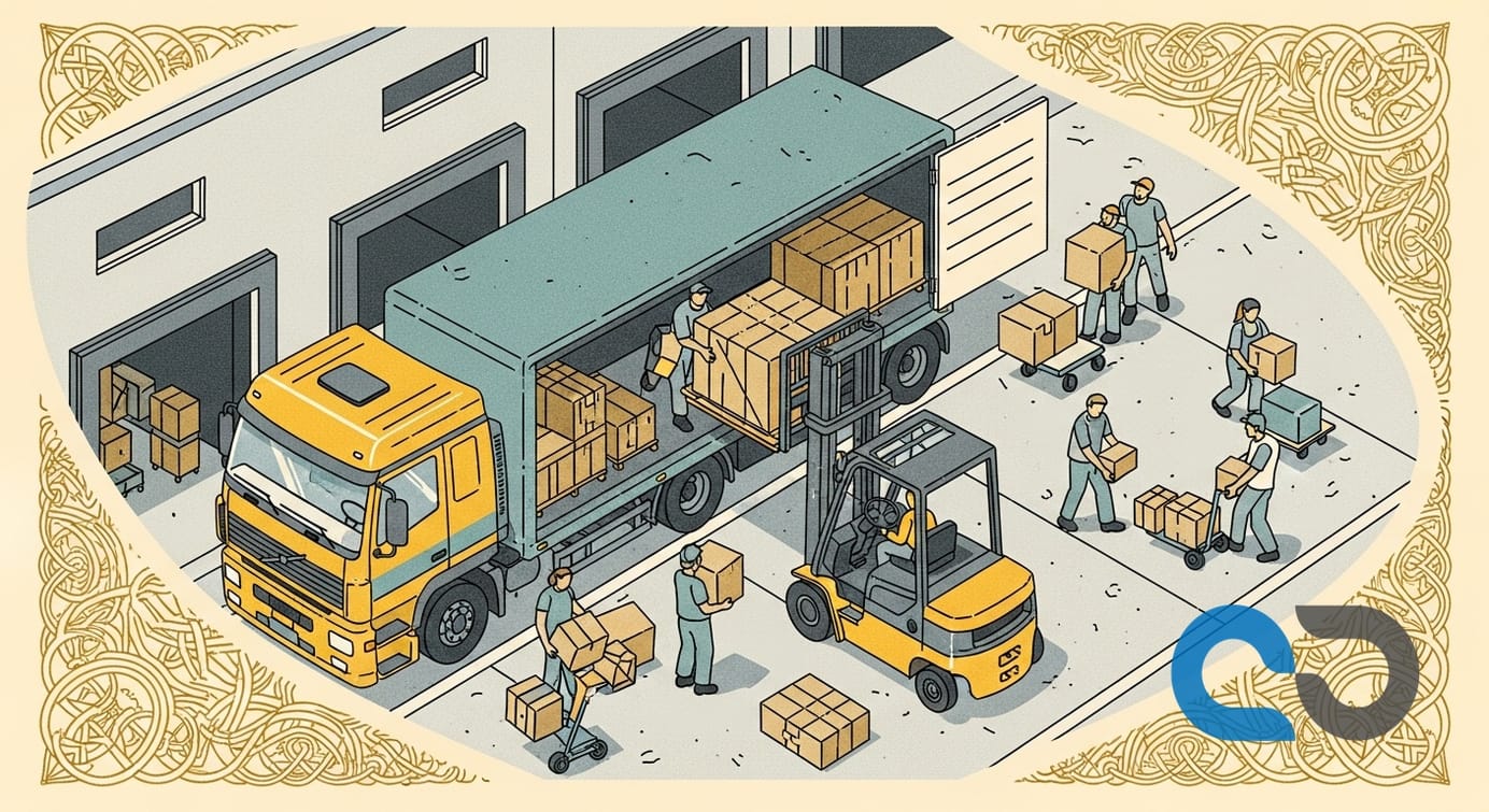 En transportledare som proaktivt skickar leveransinformation till kunder via en digital plattform, vilket minskar inkommande samtal och stress.